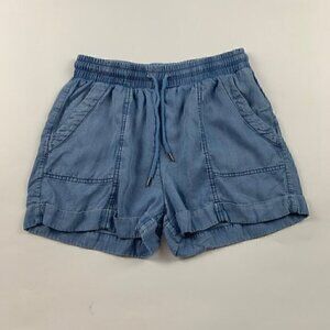 Universal Thread Blue Chambray Denim Pull On Shorts XS